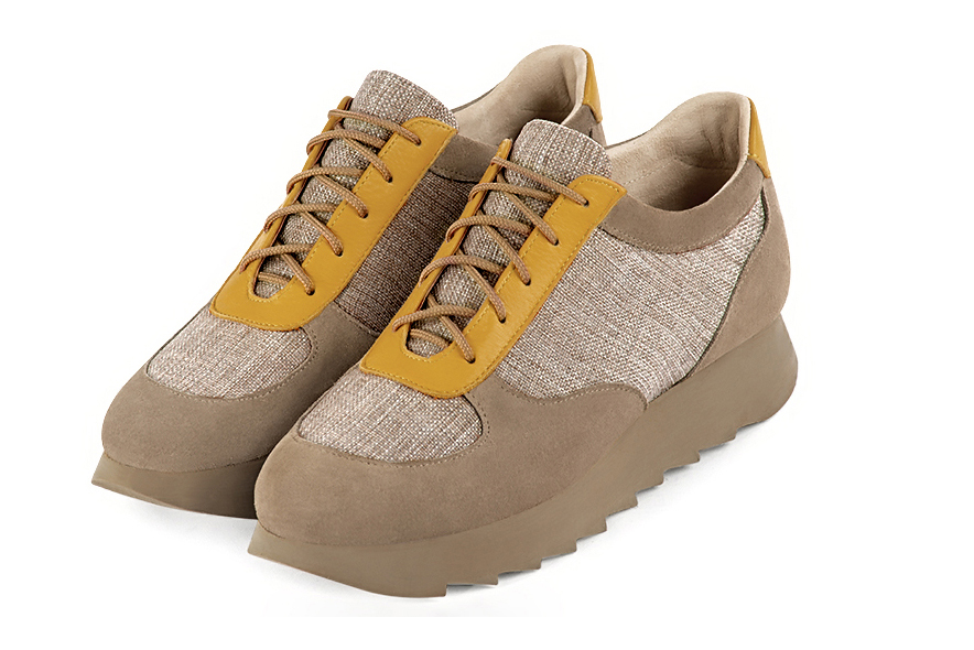Natural beige dress sneakers for women - Florence KOOIJMAN